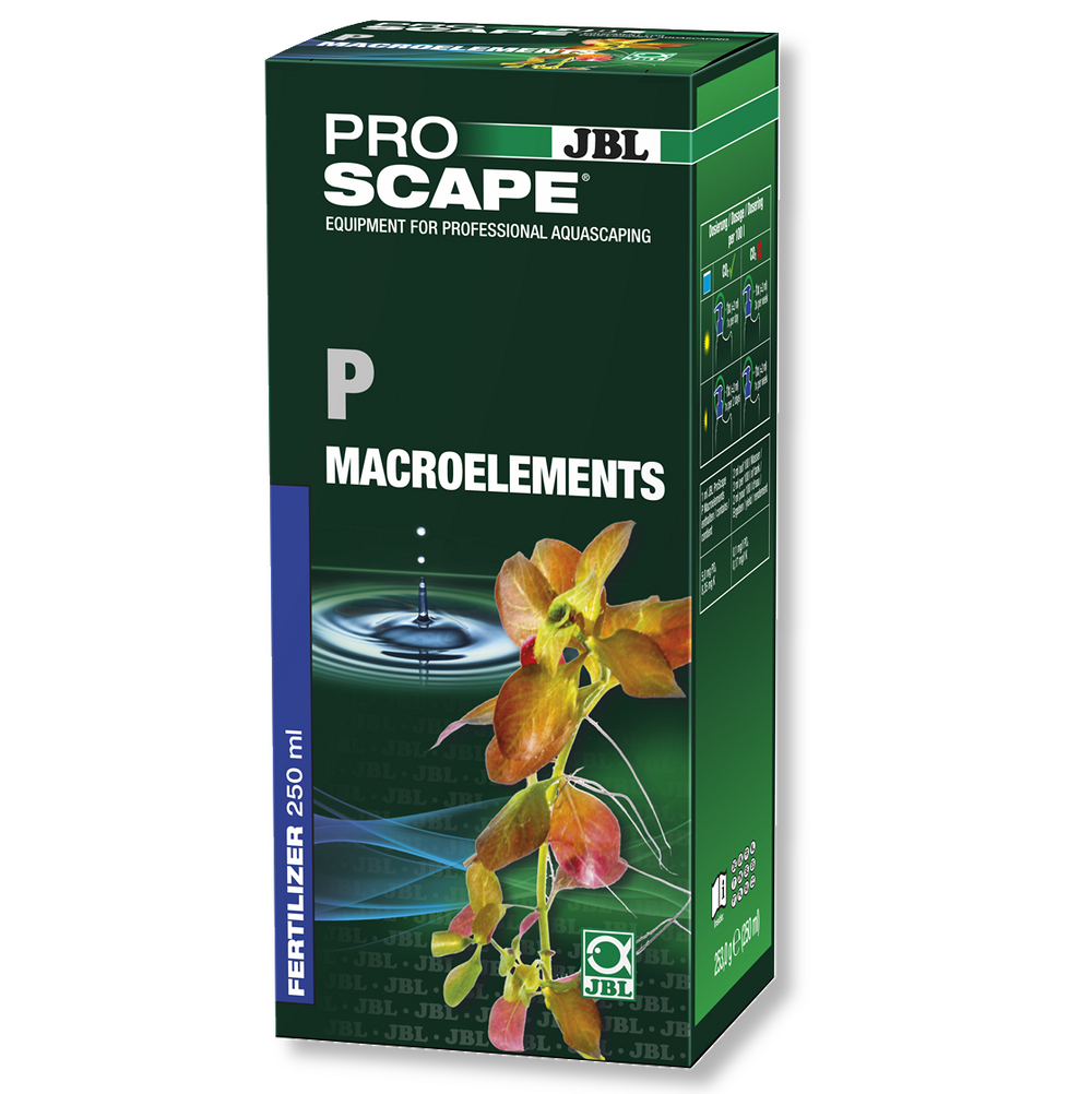JBL PROSCAPE P Macroelements, Fertilizant Lichid cu Fosfati, Pentru Cresterea Viguroasa a Plantelor din Acvarii de Apa Dulce, 250ml