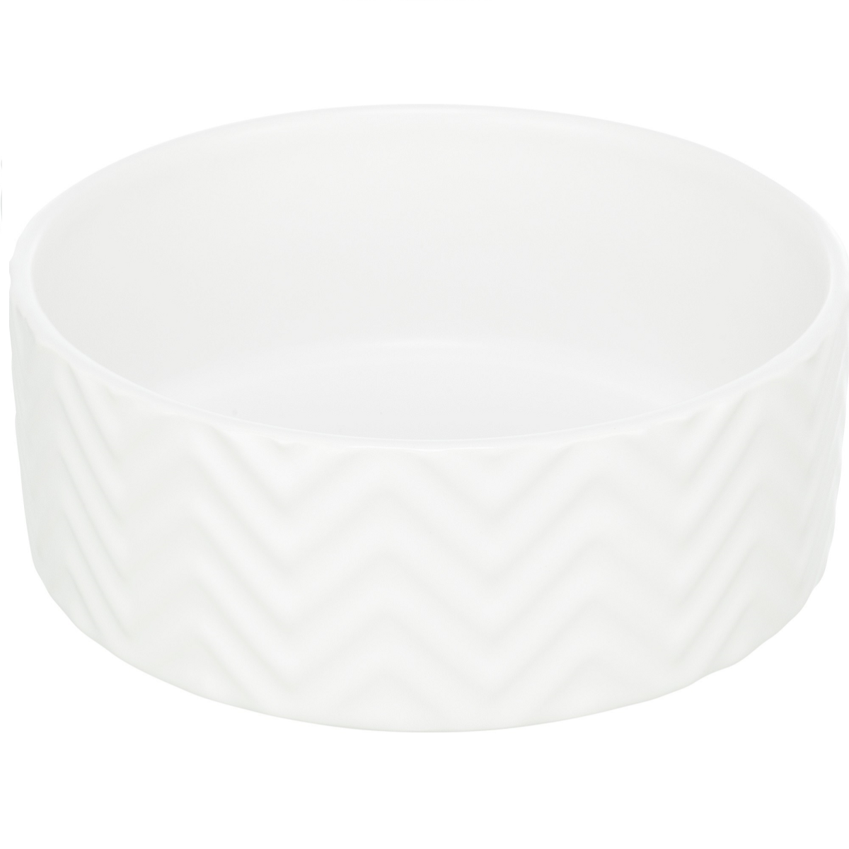 Castron Ceramic Alb Pentru Caini, 0.9L