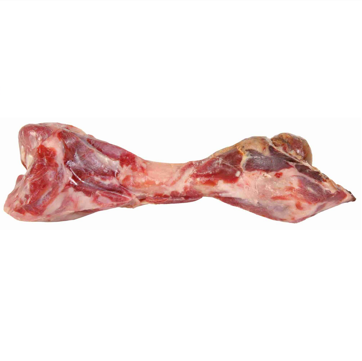 Recompensa Naturala Pentru Caini, Os de Porc cu Carne, in Ambalaj Vidat, 24cm | 390g