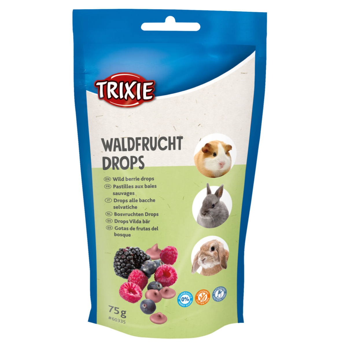 Recompense Pentru Rozatoare, Dropsuri cu Fructe de Padure, 75g