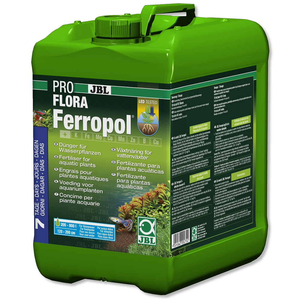 JBL PROFLORA Ferropol 5 L | Fertilizator Lichid Pentru Plante de Acvariu