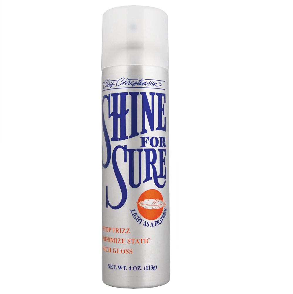 CHRIS CHRISTENSEN Shine For Sure, Spray Fixativ Pentru Luciu si Stralucire Blana Caine sau Pisica, 113g