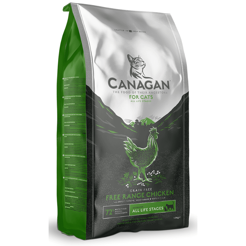 CANAGAN Cat All Life Stages Free-Range Chicken 4 kg | Hrana Uscata fara Cereale pentru Pisici, cu Pui