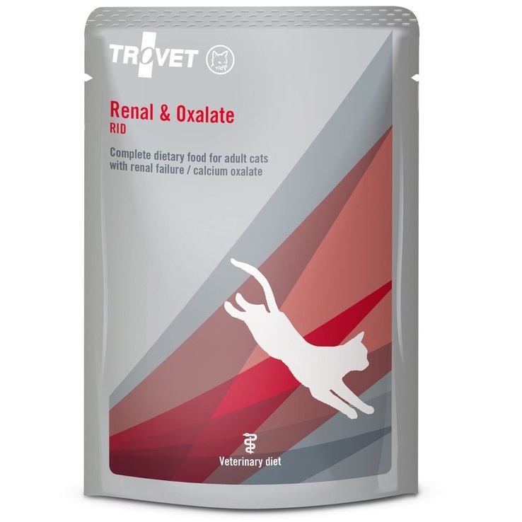 TROVET Renal & Oxalate Cat Plic 85 g – Hrana Umeda Dietetica pentru Pisici cu Insuficienta Renala si pentru Prevenirea Formarii de Calculi (Oxalati)
