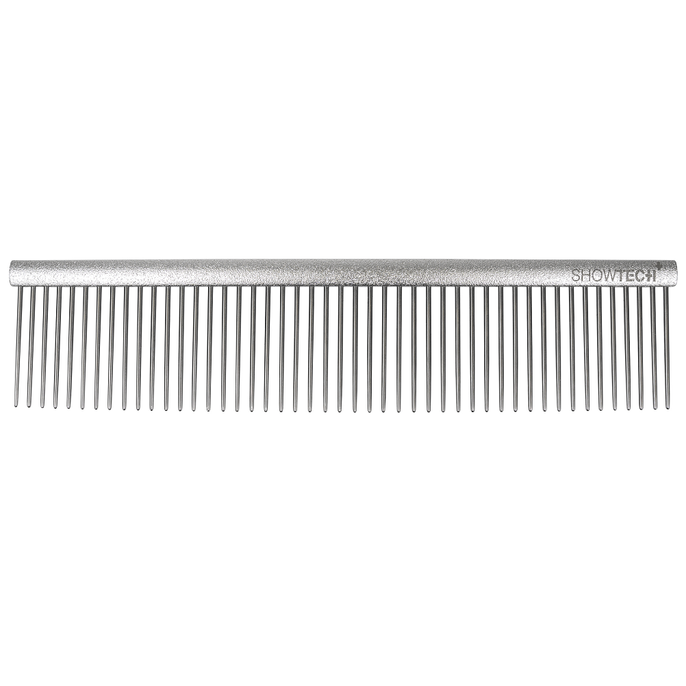 SHOW TECH+ Featherlight Curved, Piaptan Profesional Ultrausor, Curb, Multifunctional Pentru Orice Tip de Blana, 19cm