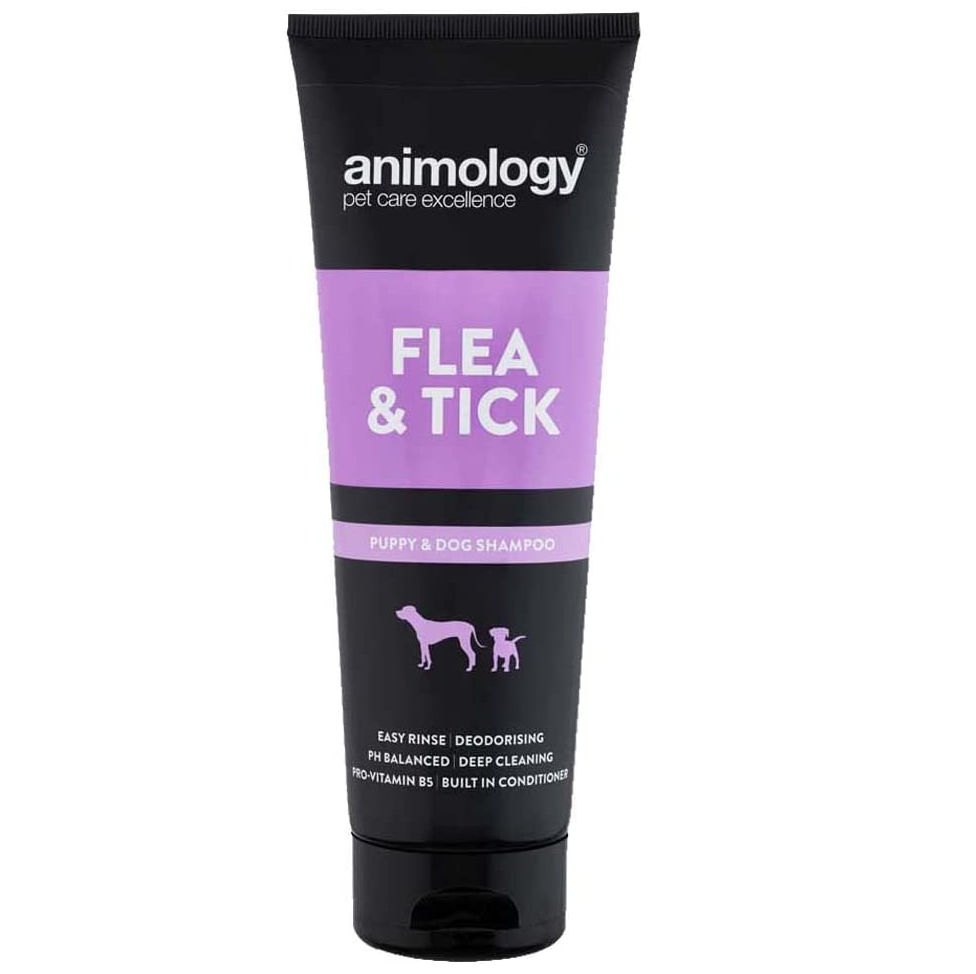 ANIMOLOGY Flea & Tick Sampon Vegan Antiparazitar Pentru Caini 250ml