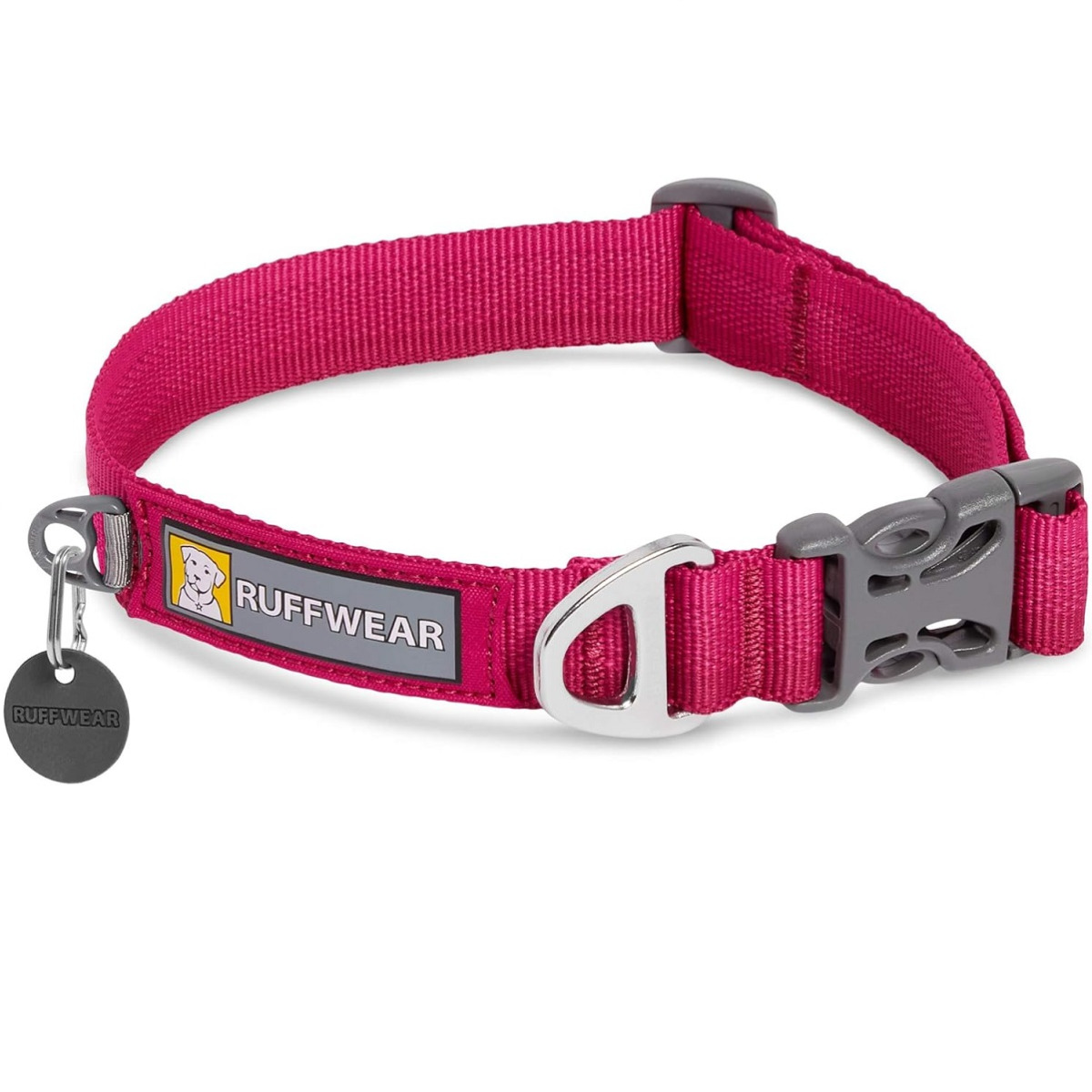 RUFFWEAR Front Range Hibiscus Pink, Zgarda Pentru Caini, Marime L, 51-66cm | 25mm