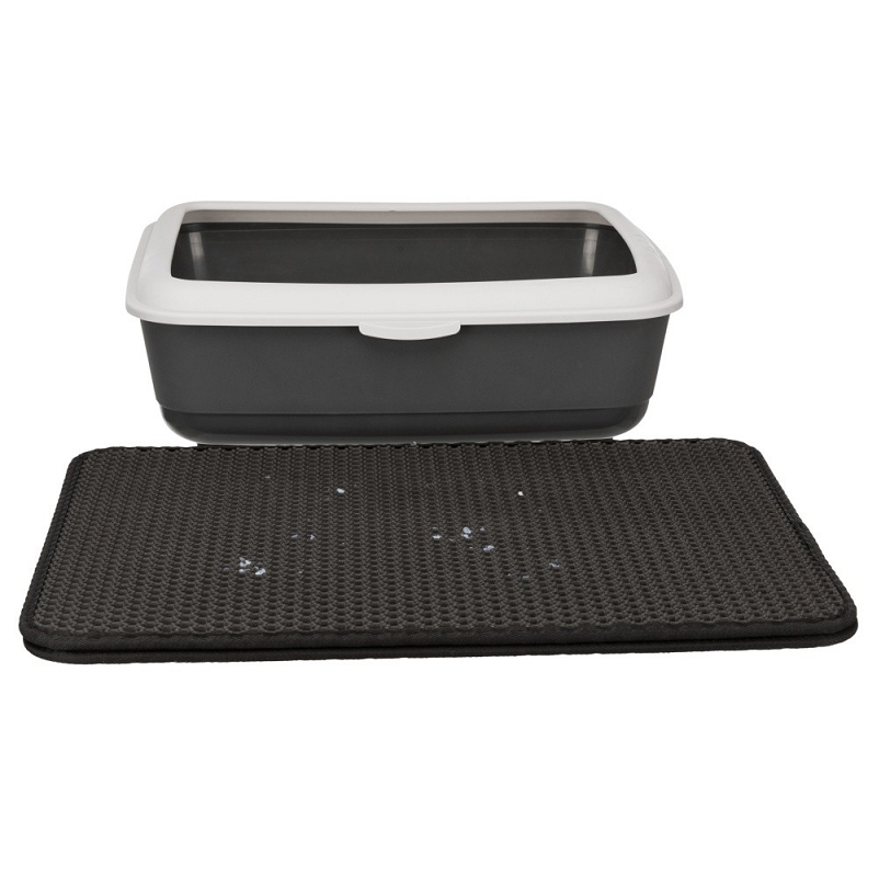 Covoras Dublu Pentru Litiera Pisicii, Indepartare Silicat de pe Labute si Blana, 45x35cm