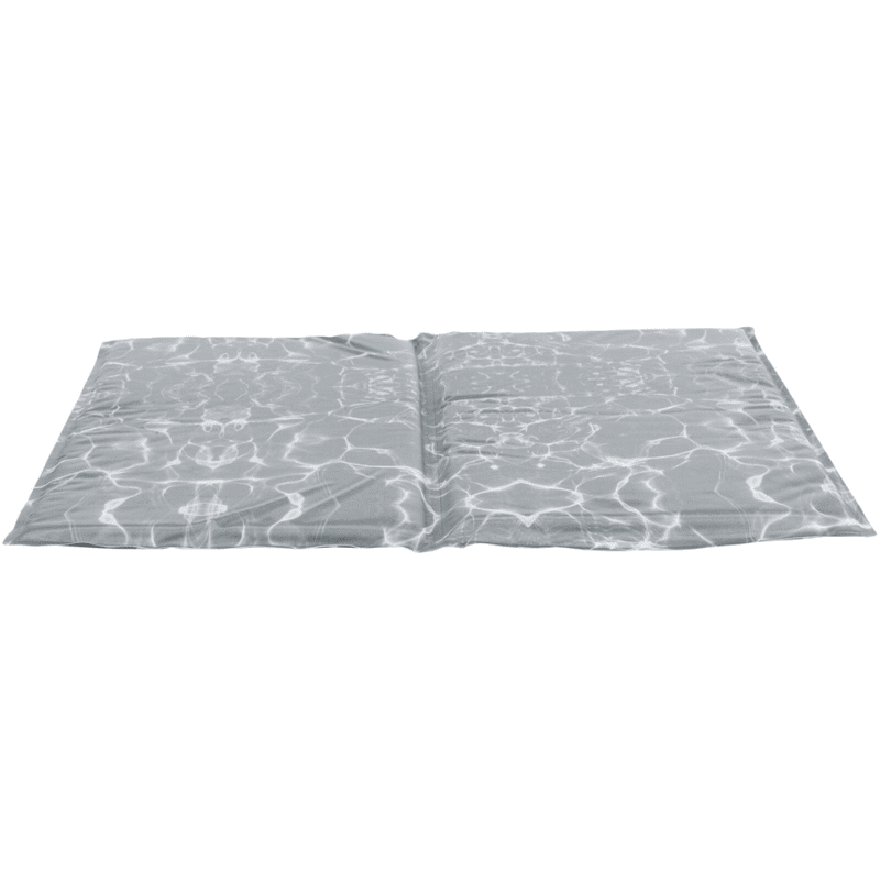 TRIXIE Cooling Mat Soft, L: 65x50 cm | Saltea Racoritoare cu Spuma si Gel pentru Caini, Gri cu Alb
