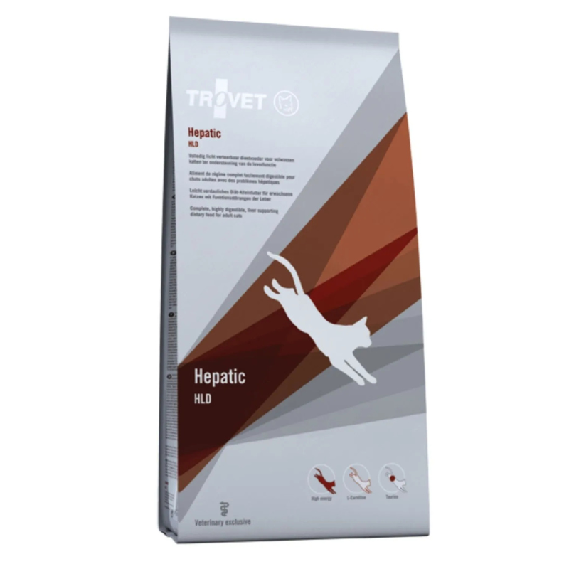 TROVET Cat Hepatic HLD - Dieta veterinara uscata pentru pisici cu insuficienta hepatica, 3 kg