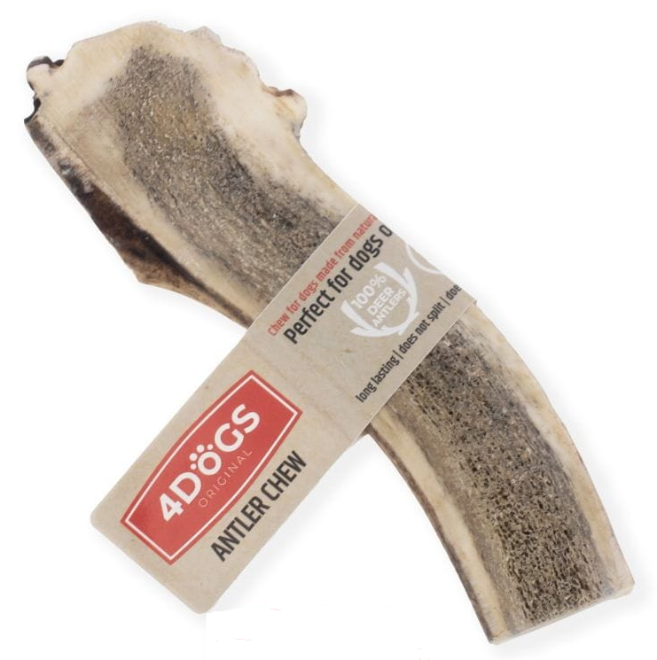 Recompense Naturale de Ros Pentru Caini, Coarne de Cerb, 4 DOGS Original, R-Line EASY M, 12cm