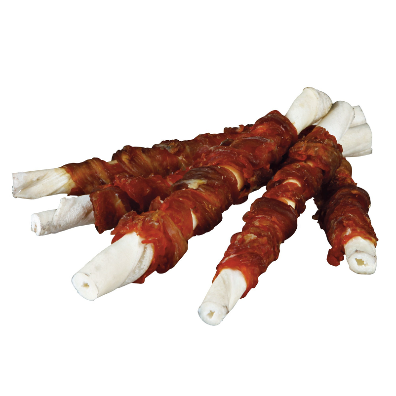 Recompensa Pentru Caini DENTAFUN Baton Rasucit cu Carne Bivol, 12cm | 5buc