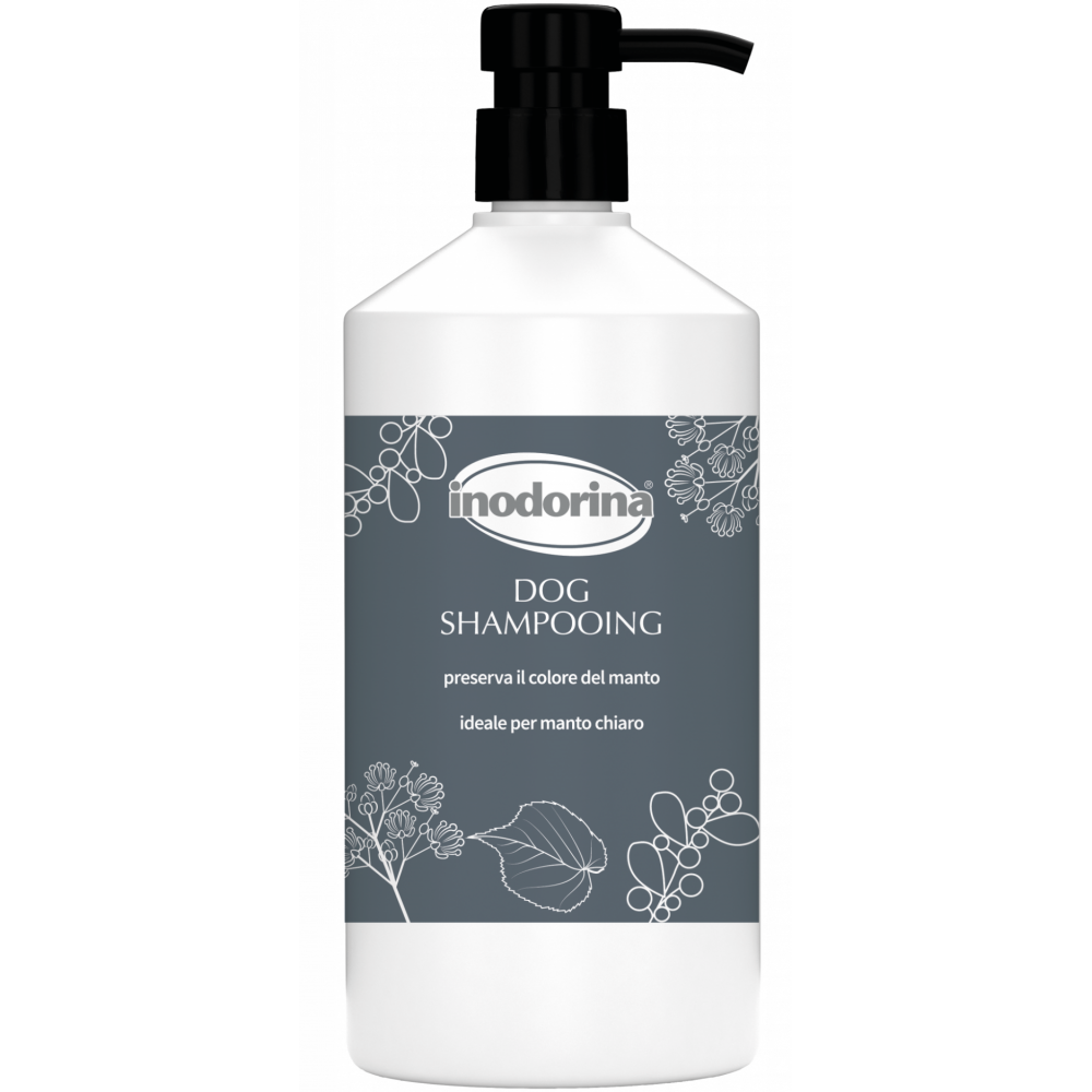 INODORINA Dog Shampooing, Sampon Intensificator de Culoare Pentru Caini cu Blana Alba, 1L