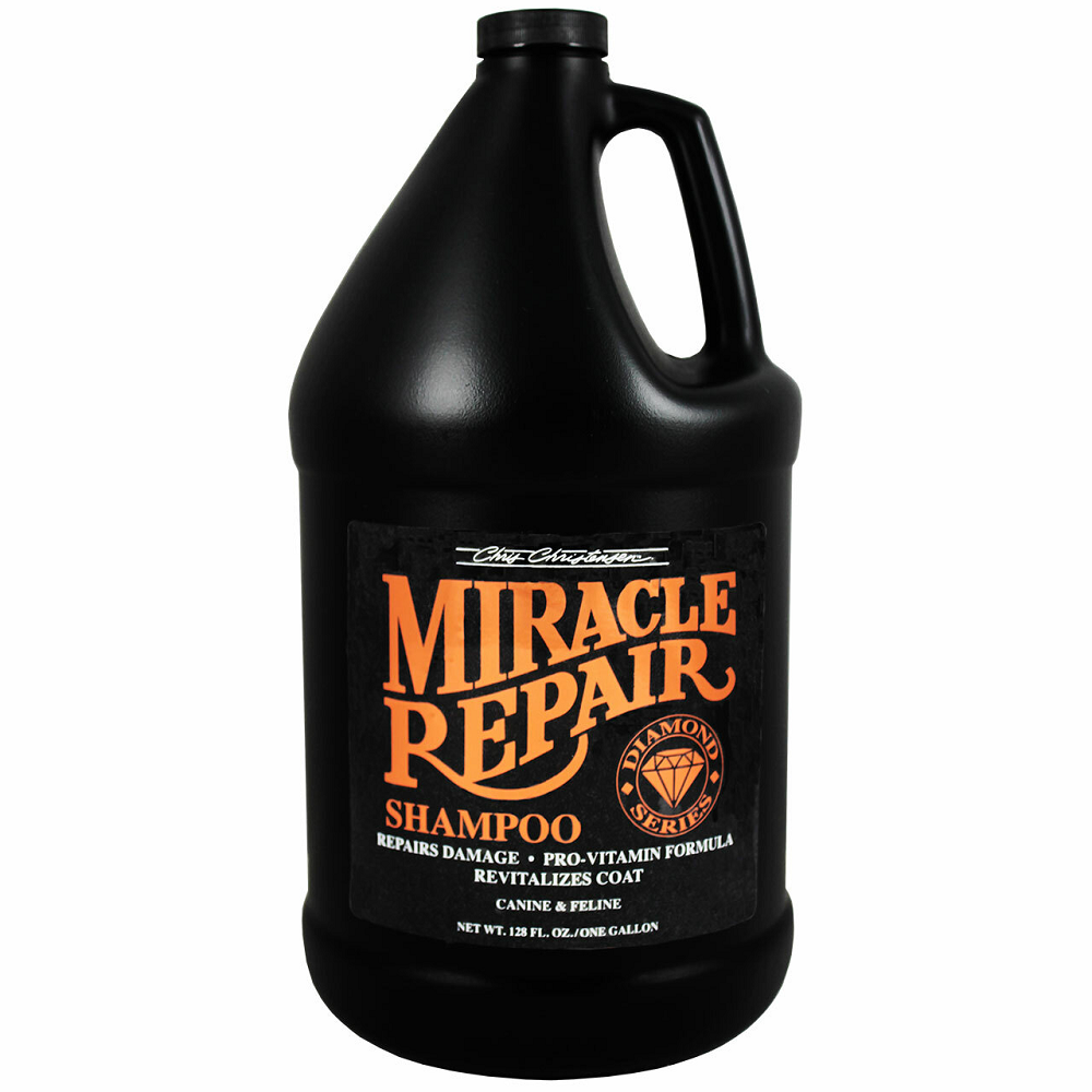 CHRIS CHRISTENSEN Diamond Series Miracle Repair Shampoo 3.8 L | Sampon Profesional pentru Caini si Pisici | Repara si Revitalizeaza Blana Deteriorata, Lipsita de Stralucire