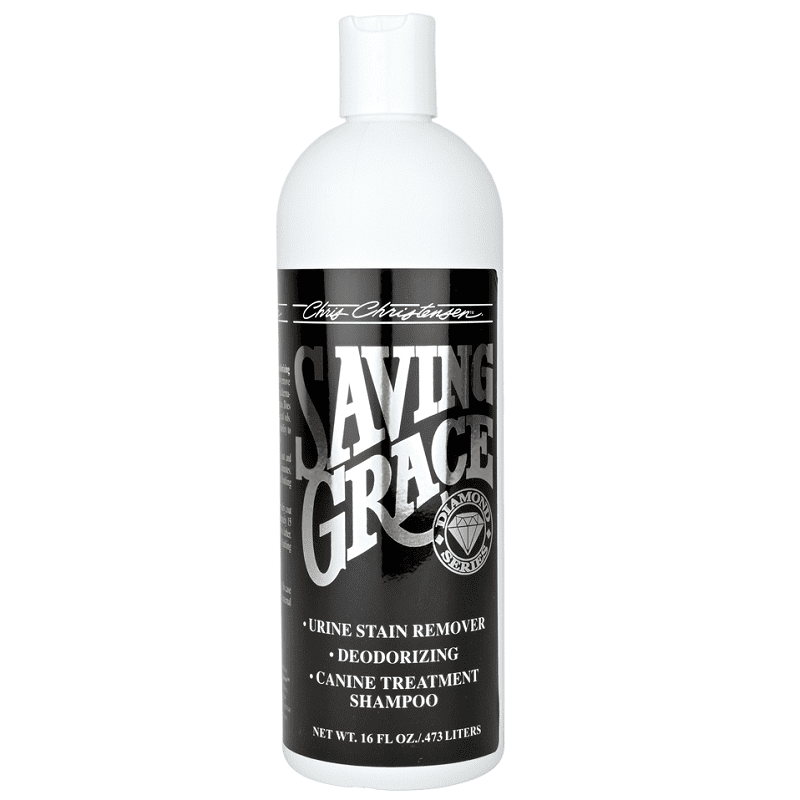 CHRIS CHRISTENSEN Systems Saving Grace Shampoo 473 ml | Sampon Profesional pentru Caini si Pisici | Indeparteaza Petele si Mirosul de Urina din Blana