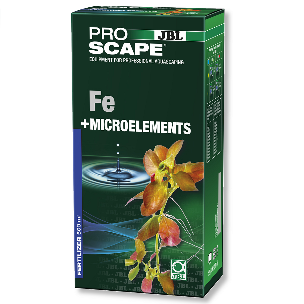 JBL PROSCAPE Fe+ Microelements, Fertilizant Lichid Pentru Acvarii Apa Dulce cu Vegetatie Luxurianta cu Radacini, 500ml