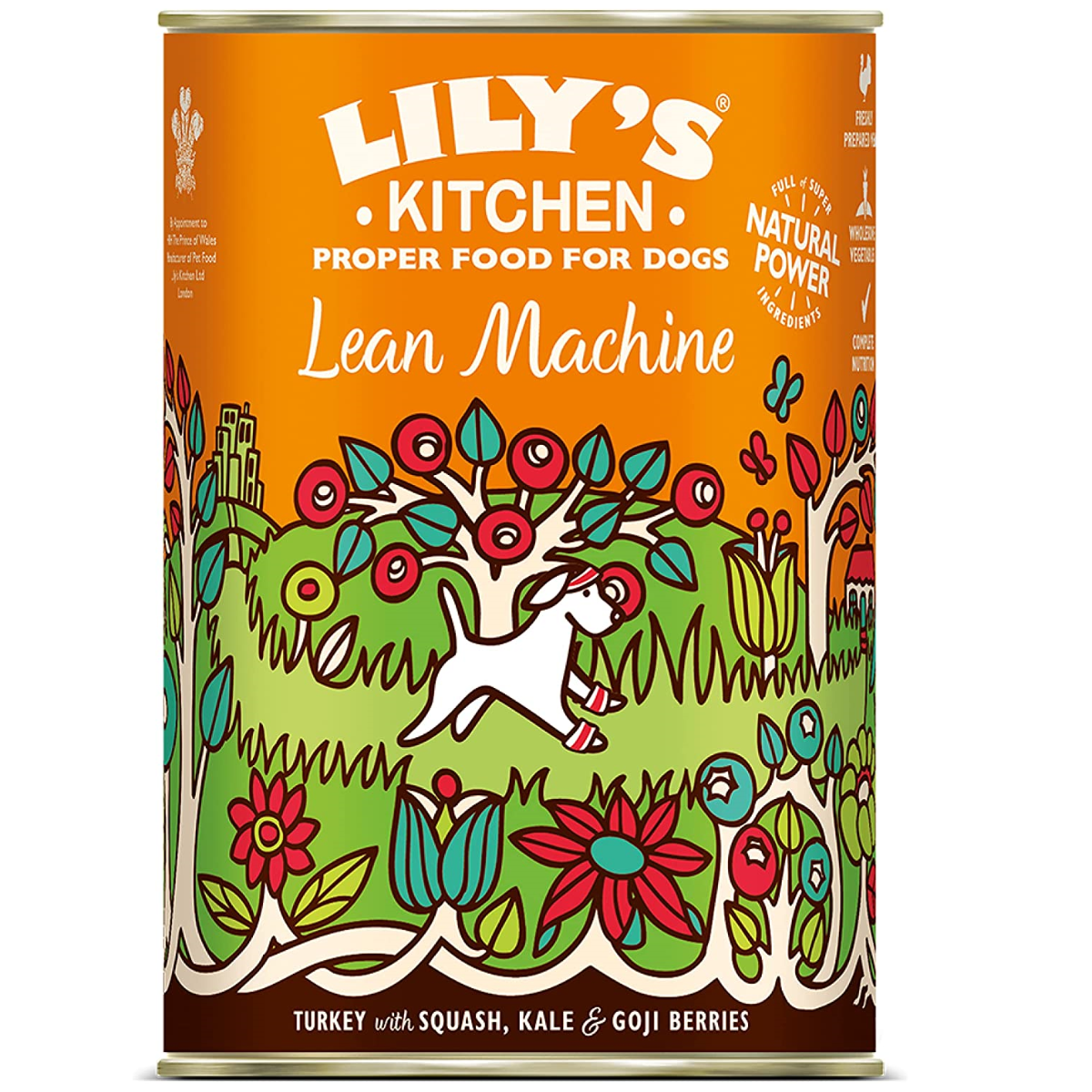 LILY'S KITCHEN Lean Machine, cu Curcan si Kale, Conserva Hrana Umeda Fara Cereale Pentru Caini Supraponderali 400g