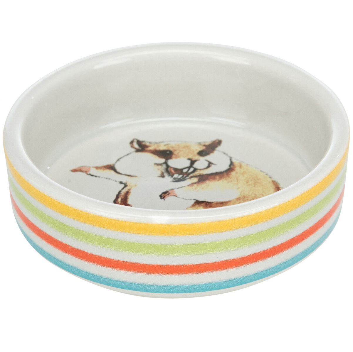 Castron Ceramic Multicolor Pentru Hamsteri, 80ml | Diametru 8cm