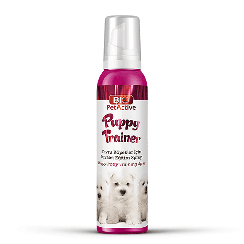 BIO PetActive Puppy Trainer 100 ml | Spray pentru Dresajul de Toaleta la Catei si Caini Tineri | Pentru Invatarea Eliminarii in Zona Desemnata