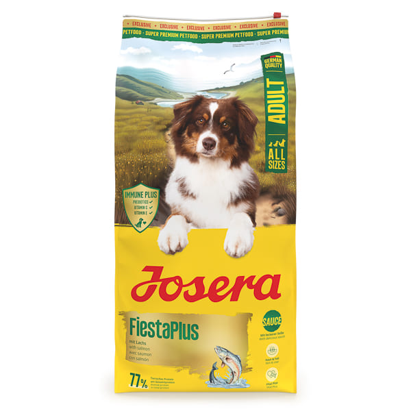 JOSERA Fiesta Plus cu Pasăre și Somon, 12,5 kg – Hrană Uscată Premium pentru Câini Adulți, cu Vital Booster pentru Sănătate și Vitalitate