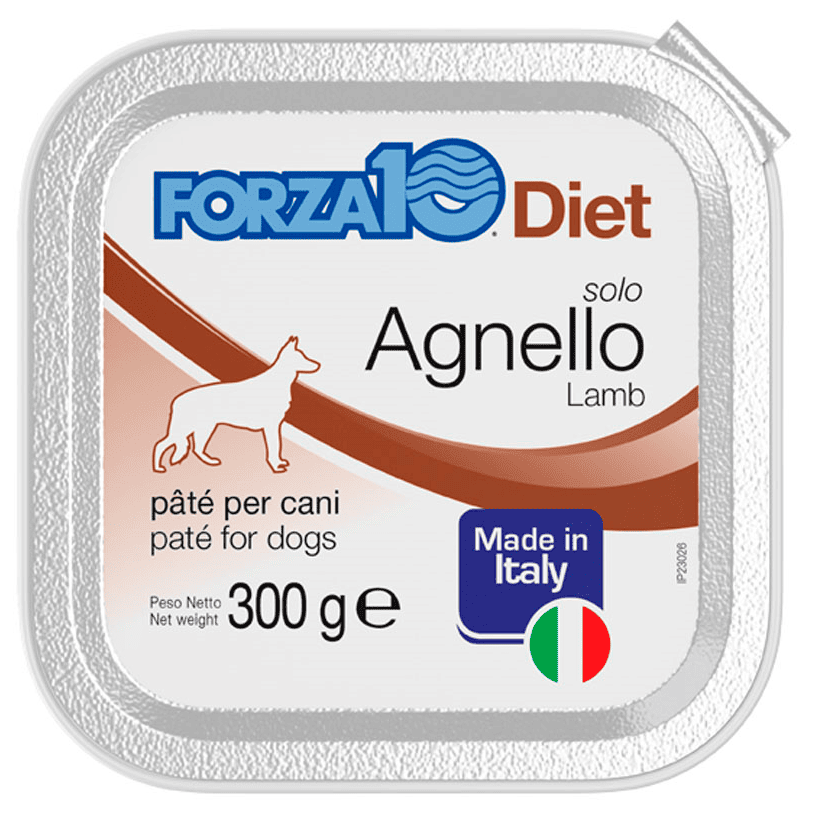 FORZA10 Solo Diet cu Miel, 300g - Hrana Umeda Monoproteica pentru Caini cu Alergii si Intolerante | Dieta de Excludere