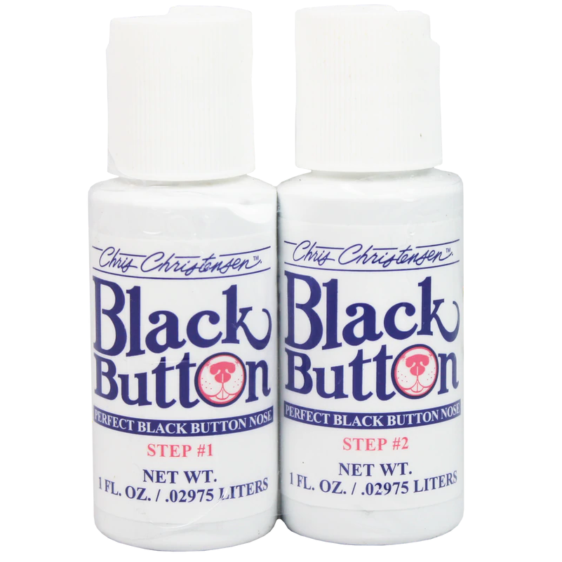 CHRIS CHRISTENSEN Black Button, Solutie Neagra Pentru Corectarea Decolorarilor Trufei, 2x29ml