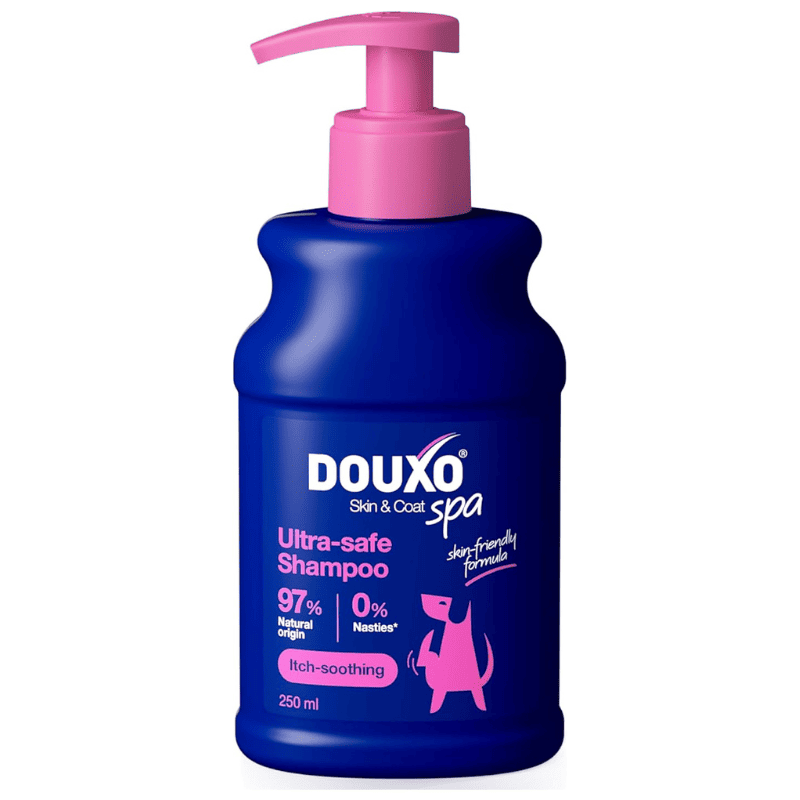 DOUXO SPA Ultra-Safe Dog Soothing Shampoo 250 ml | Sampon Calmant pentru Caini cu Piele Sensibila si Usor Iritabila | Curatare Delicata si Confort Cutanat