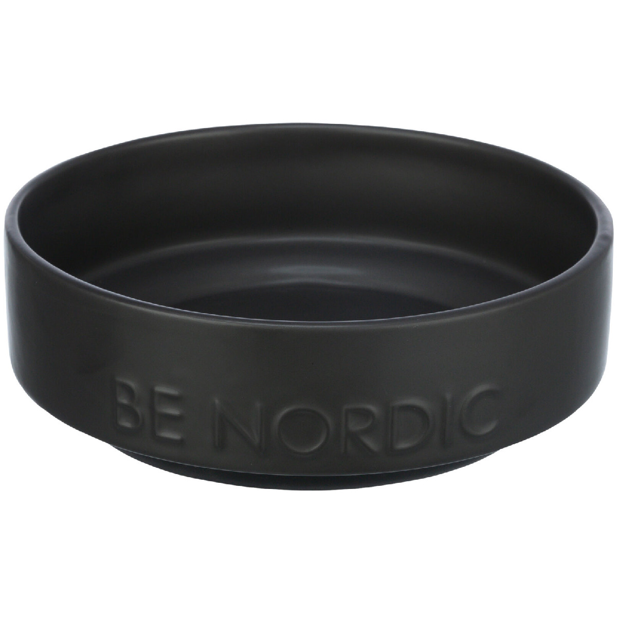 BE NORDIC Bol Ceramic Pentru Caini, Negru, 0.5L | 16cm