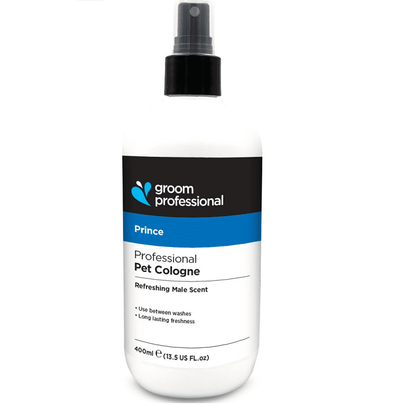 GROOM PROFESSIONAL Prince Cologne 400 ml | Parfum Profesional pentru Caini (Masculi) cu Note Citrice si Baza Ambrata | Finish Elegant de Salon si Persistenta Indelungata