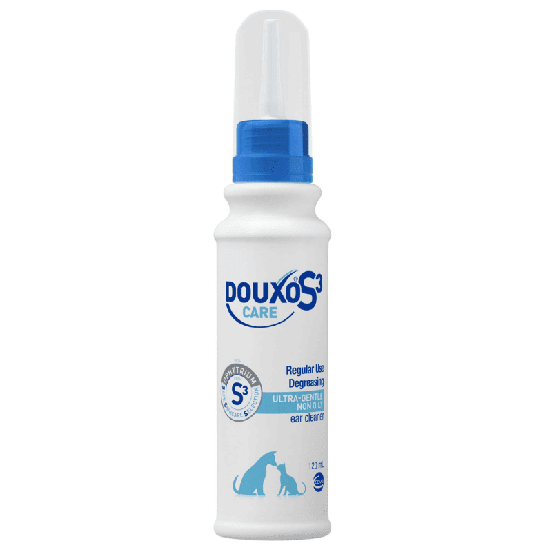 DOUXO S3 CARE Ear Cleaner 60 ml | Solutie de Curatare a Urechilor pentru Caini si Pisici