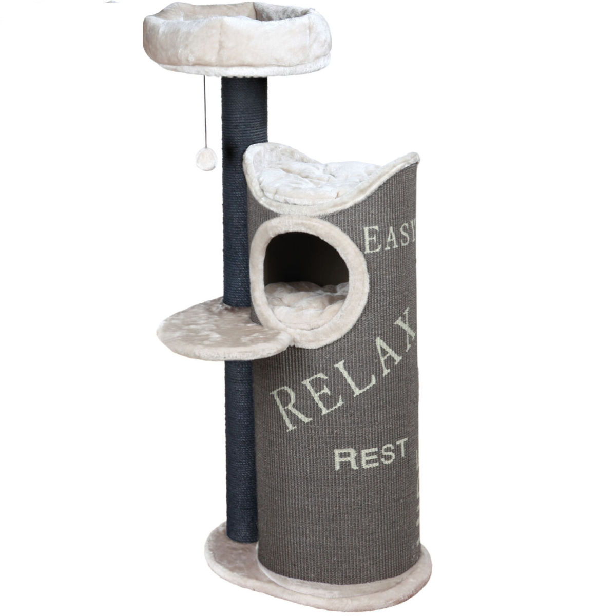 JUANA Scratching Post, Ansamblu de Joaca si Relaxare Pisici, 57x46cm | Inaltime134cm