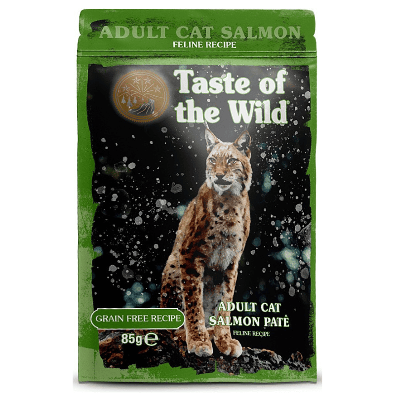 TASTE of the WILD Cat Pouch Adult 85 g | Hrana Umeda Fara Cereale pentru Pisici Adulte | Pate cu Somon, Pui si Ficat