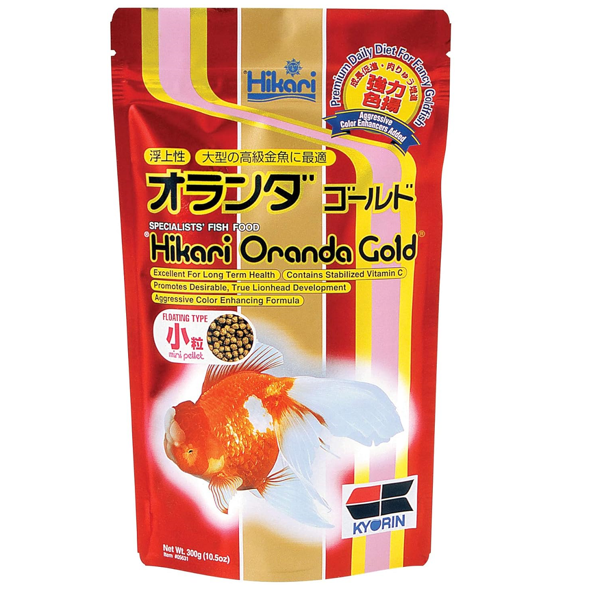 HIKARI Oranda Gold Mini, 100 g – Hrana Granule Premium pentru Carasi Oranda, Lionhead, Ranchu si Alte Varietati Pretentioase