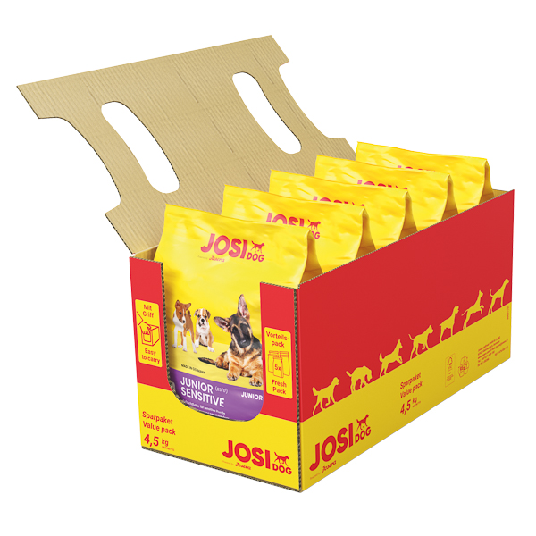 JOSIDOG Junior Sensitive 5x900 g – Hrană Uscată fără Gluten pentru Câini Juniori Sensibili, Susține Creșterea Sănătoasă