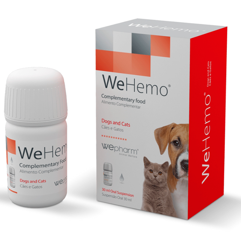 WePHARM WeHemo Suspensie Orala 30 ml – Supliment pentru Combaterea Anemiei la Caini si Pisici