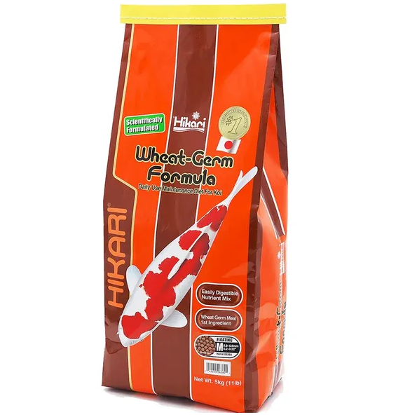 HIKARI Wheat-Germ Formula Medium, Hrana cu Germeni de Grau Pentru Crapi Koi si Alti Pesti de Iaz, 5kg