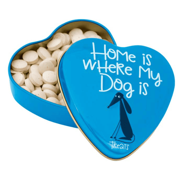 SANAL Dog Yeast-Calcium Heart Tin 60 g | Tablete cu Drojdie si Calciu pentru Caini | Blana Lucioasa, Oase si Dinti Puternici