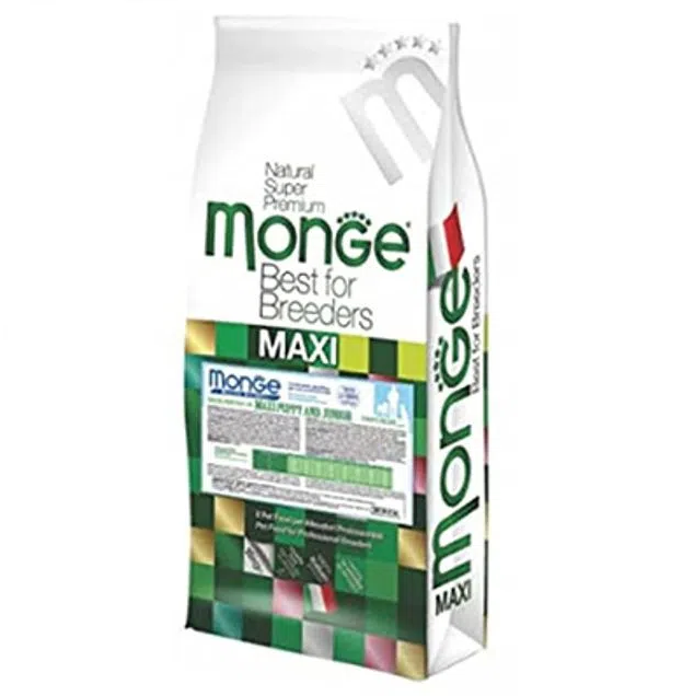 MONGE Best For Breeders Maxi Puppy and Junior, cu Pui, Hrana Uscata Pentru Caini Juniori Talie Mare, 15kg