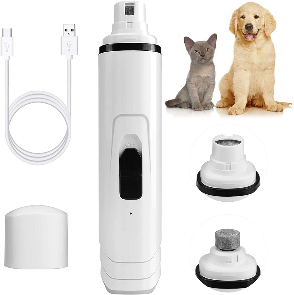 SHOW TECH Nail Grinder Cord/Cordless USB | Pila Electrica Profesionala pentru Unghii Caini, Pisici si Animale Mici
