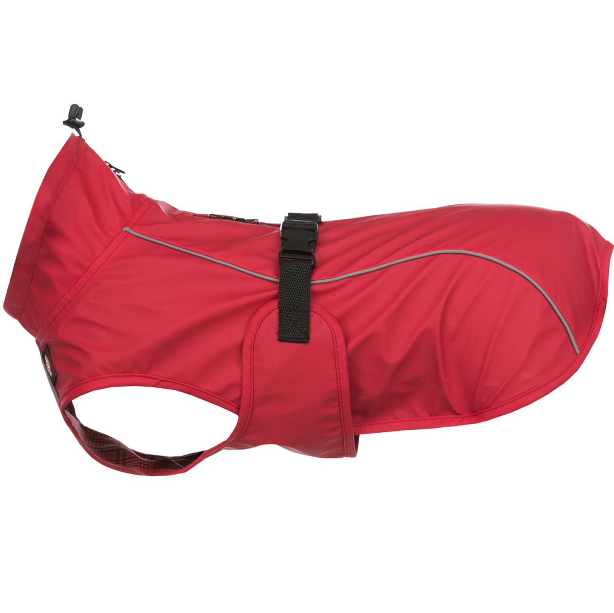 Pelerina de Ploaie Pentru Caini, VIMY Rosu, Marime S, Lungime Spate 35cm