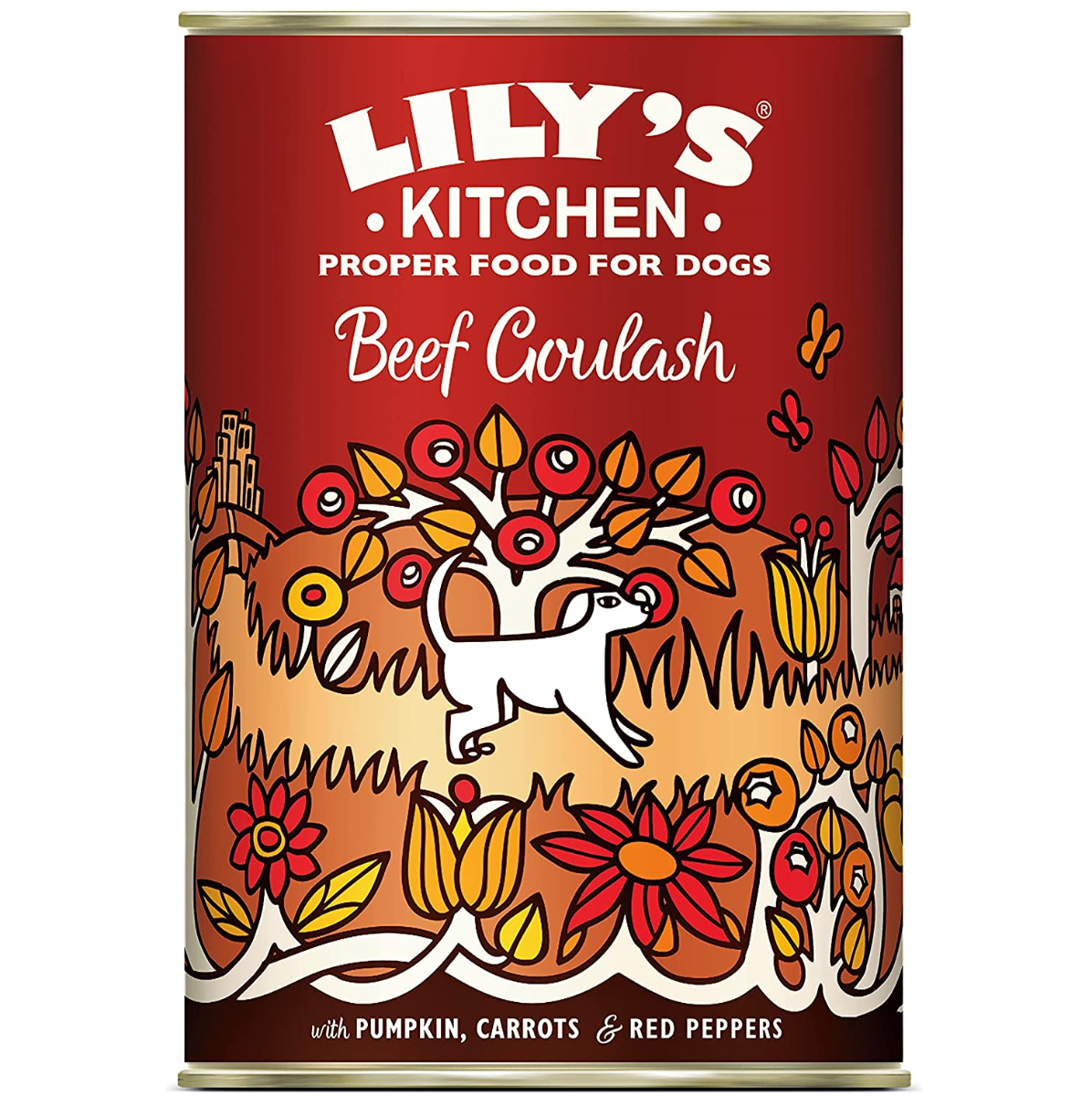 LILY'S KITCHEN Beef Goulash, cu Vita, Conserva Hrana Umeda Fara Cereale Pentru Caini 400g