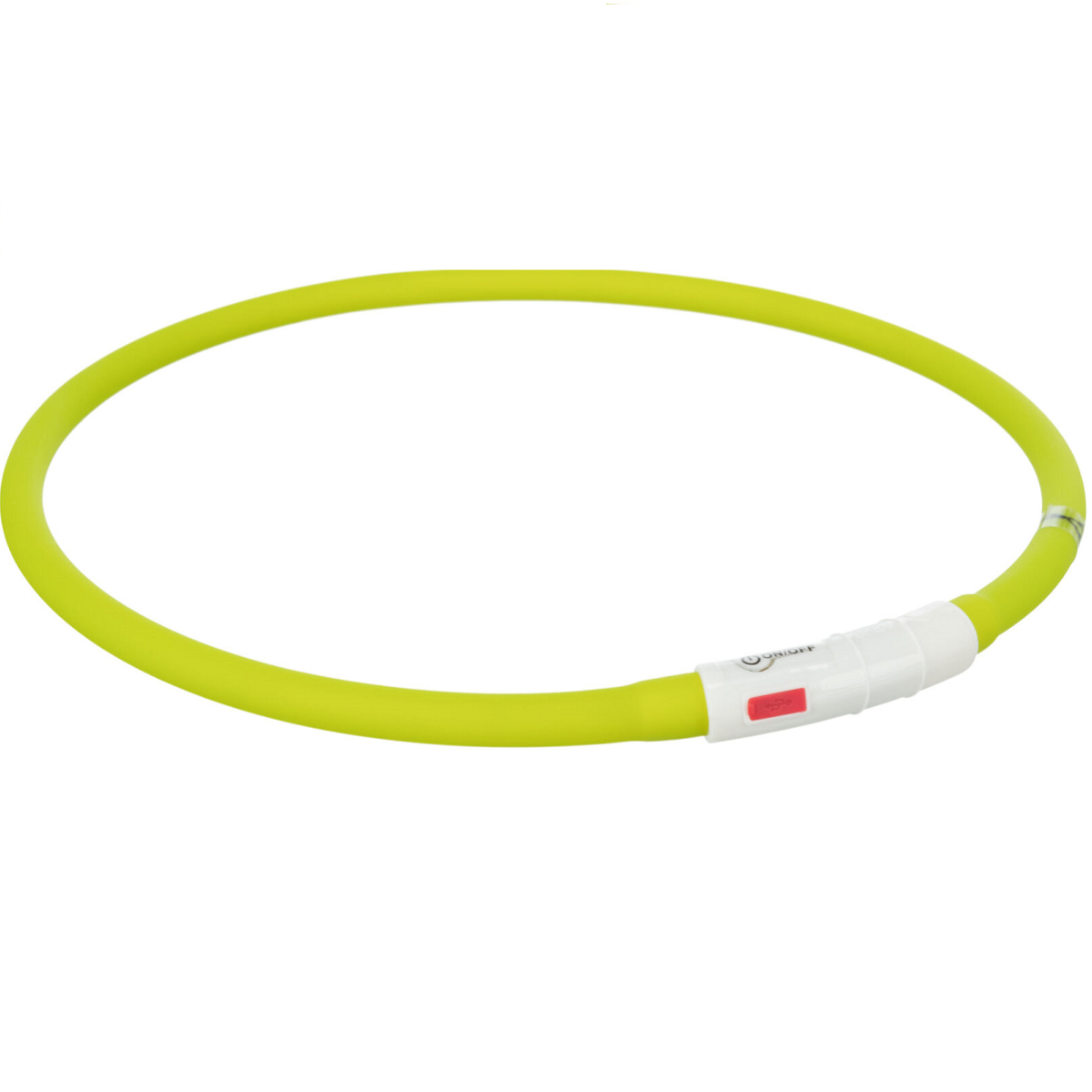 TRIXIE Zgarda Luminoasa Pentru Caini, Reincarcabila USB, Verde, Marime XS-XL, 70cm | Diametru 10mm