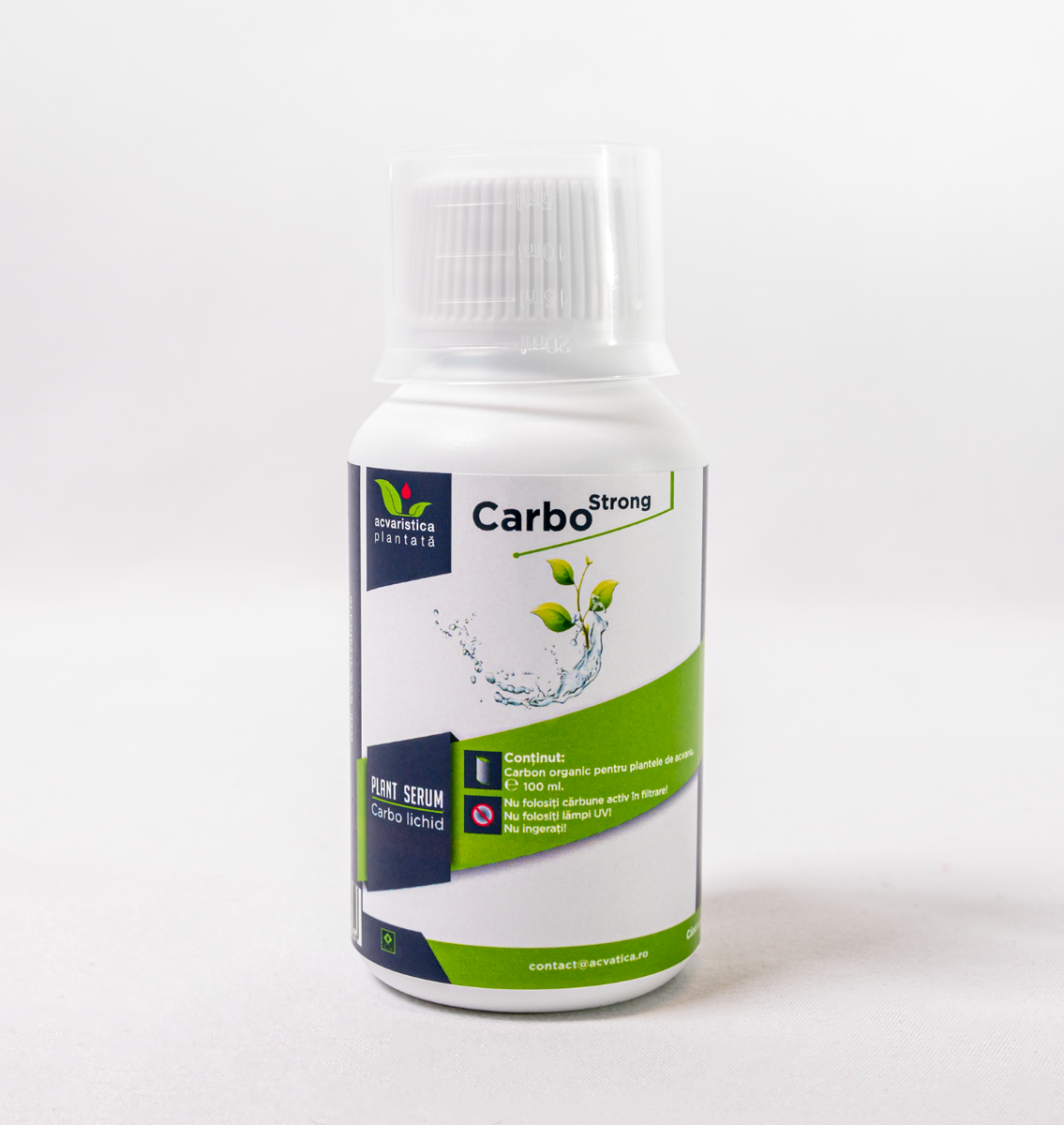 CARBO STRONG PLANT SERUM, Fertilizant Lichid cu Carbon Organic Pentru Plantele de Acvariu, 100ml