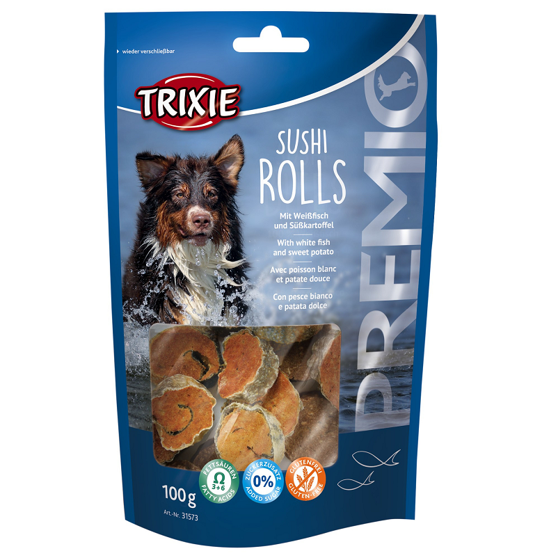 Recompensa Caini PREMIO Sushi Rolls, 100g