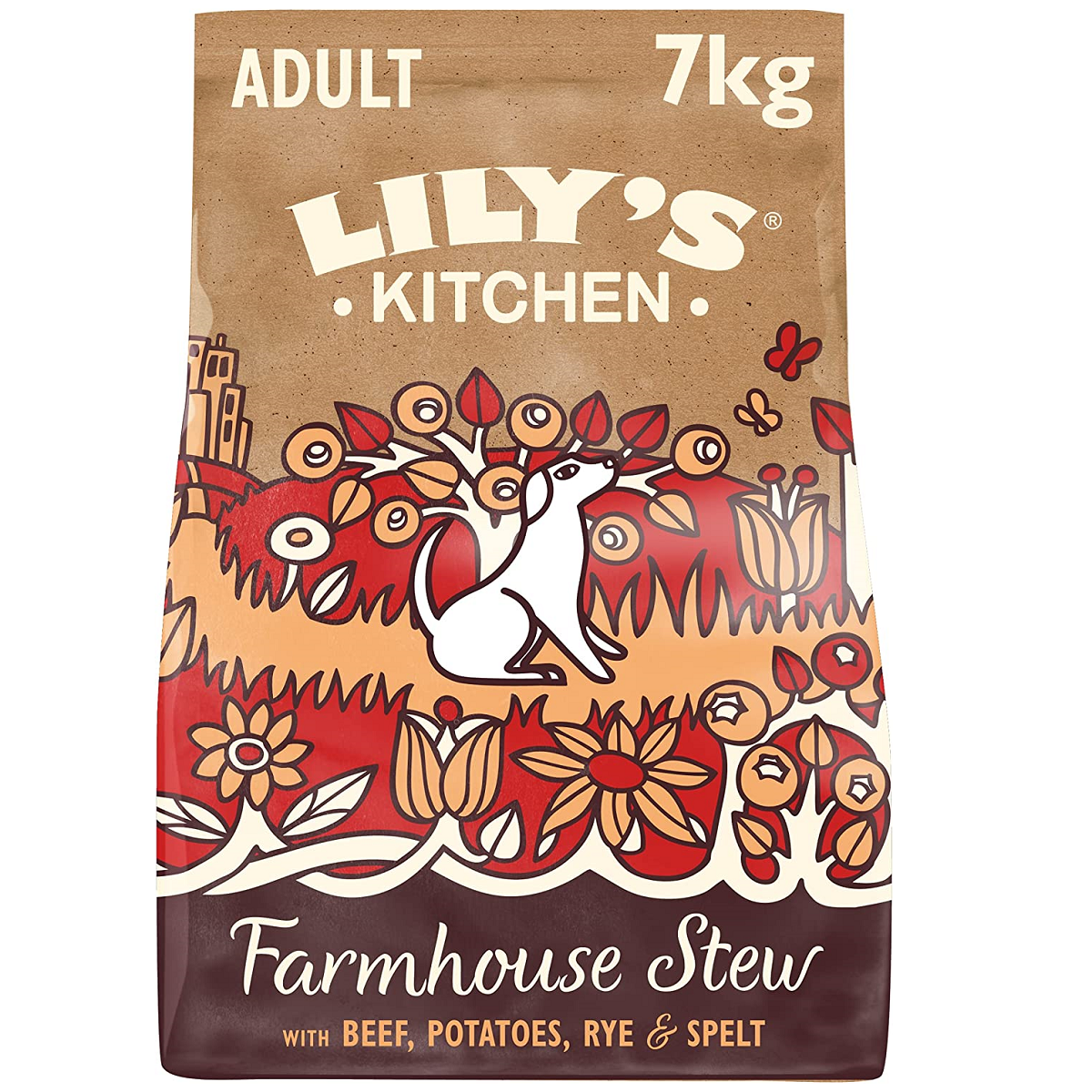 LILY'S KITCHEN Farmhouse Stew, cu Vita, Hrana Uscata Pentru Caini Adulti 7kg