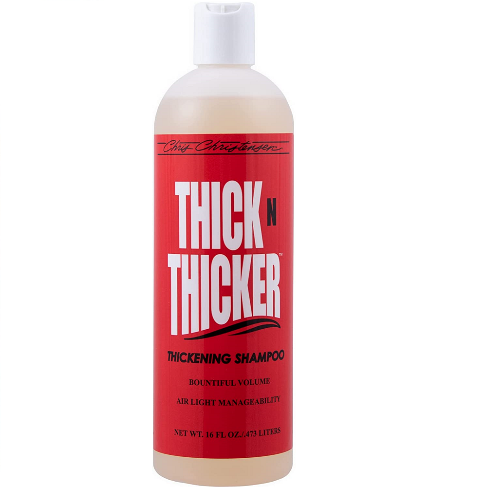 CHRIS CHRISTENSEN Systems Thick N Thicker Shampoo 473 ml | Sampon Profesional pentru Caini | Volum Extrem, Corp si Stralucire pentru Toate Tipurile de Blana