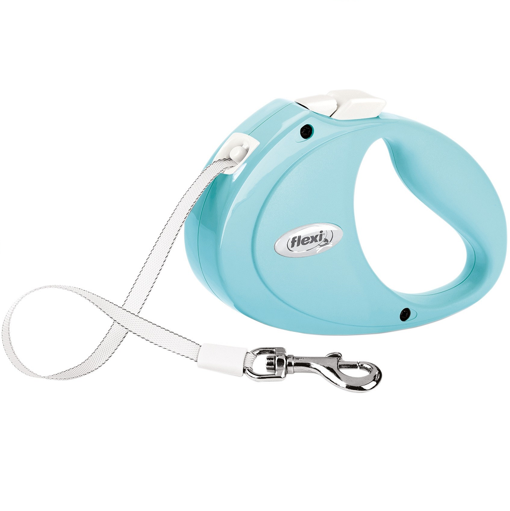 FLEXI Puppy, Lesa Retractabila cu Banda, Pentru Pui de Catel Maxim 12kg, 2m