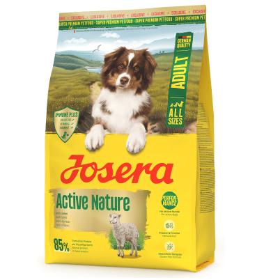 JOSERA Active Nature, cu Pasare si Miel 900 g | Hrană Uscată Premium pentru Câini Adulți Activi | Energie și Vitalitate din Ingrediente Naturale