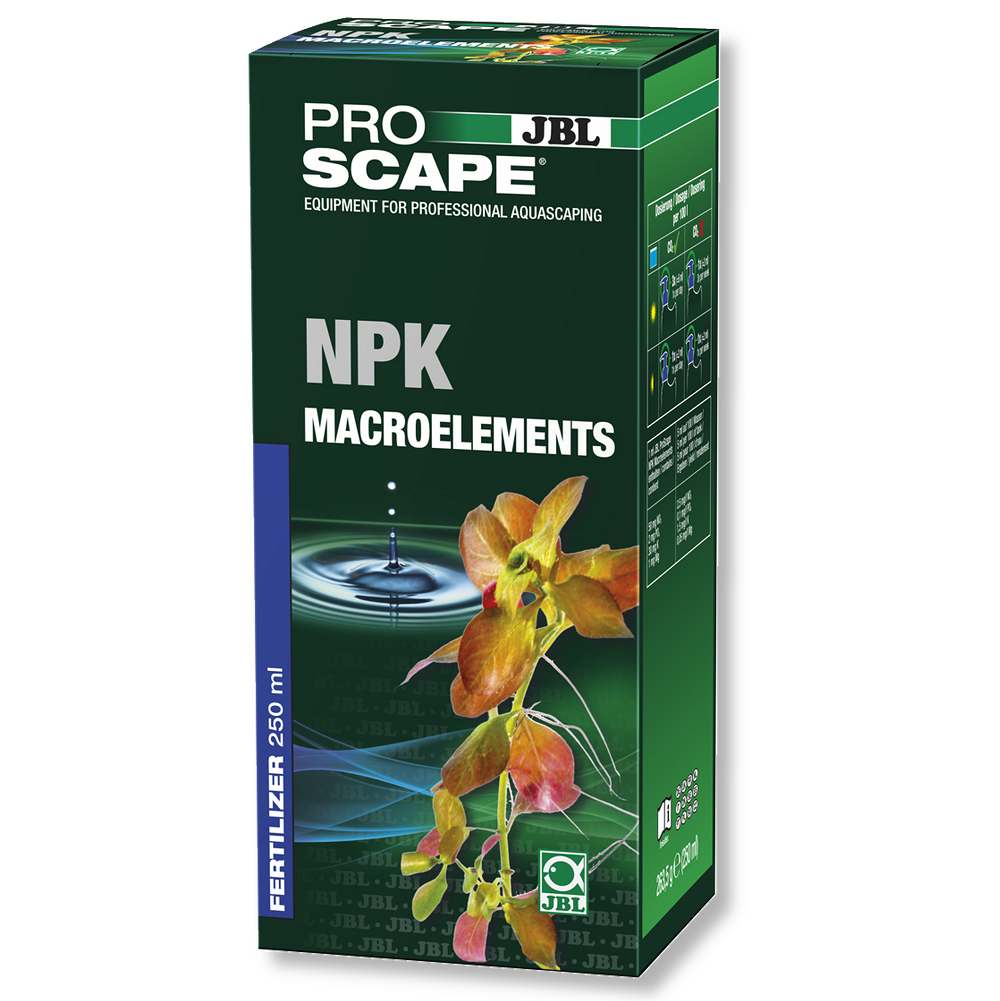 JBL PROSCAPE NPK Macroelements, Fertilizant Lichid cu Azot, Fosfor, Potasiu si Magneziu, Pentru Cresterea Viguroasa a Plantelor din Acvarii de Apa Dulce, 250ml