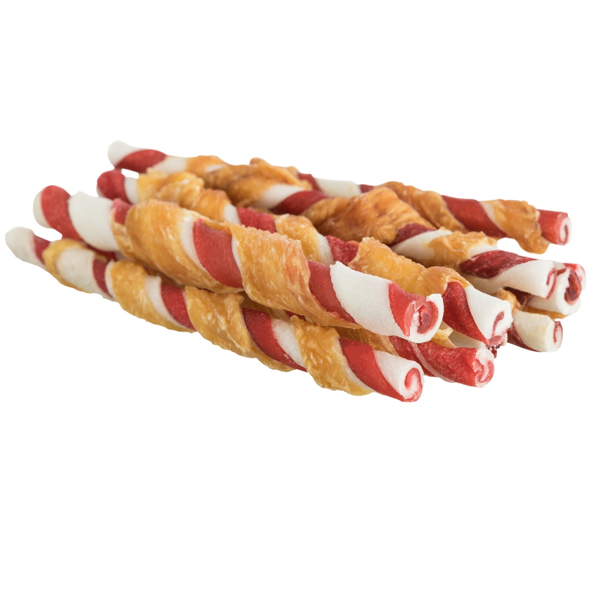 Recompensa DENTAFUN Pentru Caini Stick Rasucit cu Barbecue si Pui 12cm | 80g | 10buc